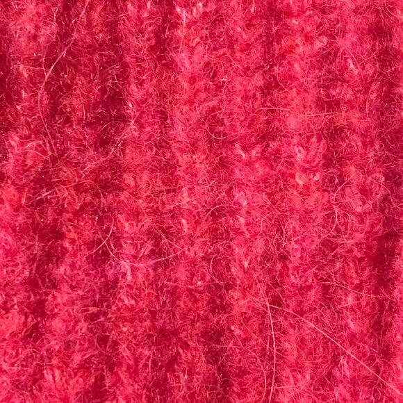 Sézane Pink Baby Alpaca Beanie – Made in Italy, Winter Hat, Cozy Knit, Luxury Wi - Picture 3 of 3